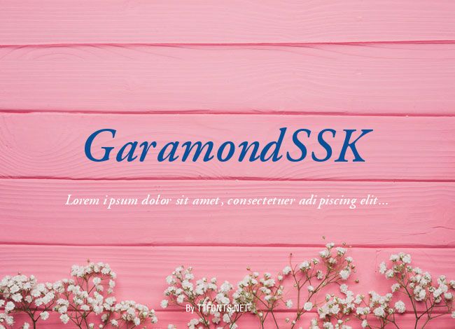 GaramondSSK example
